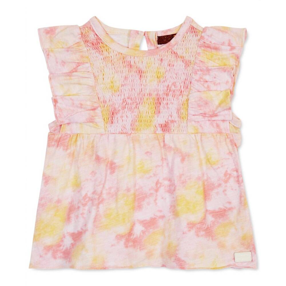 NEW 7 FOR ALL MANKIND baby girls printed top in tie dye